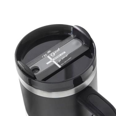 Imagem de Placa de nome Christian Faith Jesus-with God All Things Are Possible para Stanley Cup Name Accessories Tag for Stanley Tumbler Lid Topper Name Tag for Stanley Cup 1,134 g