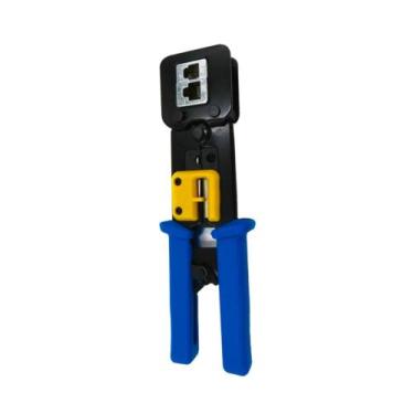 Imagem de Alicate de Crimpar RJ45 para Cabo de Rede EZ Crimp Azul - RS CONNECT