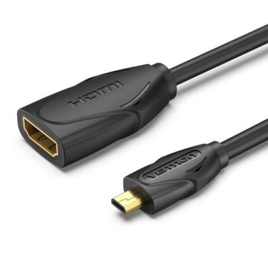 Imagem de Cabo Conversor de Micro HDMI Macho para HDMI Fêmea Vention - Bbacomerc