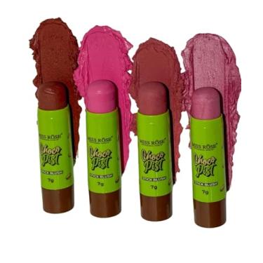 Imagem de Blush em Bastão, Chocopist 7g, Fórmula Vegana, Fácil de Esfumar, Cheiro de Chocolate, Textura Cremosa - Maquiagem Miss Rôse (02)