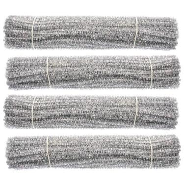 Imagem de Limpadores de cachimbo Waycreat Silver Chenille Stem 6 mm x 30 cm 400 