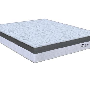 Imagem de Colchão Viúva Matera Ml eps - D33 Misto Espuma 26x128x188cm Branco/Cinza