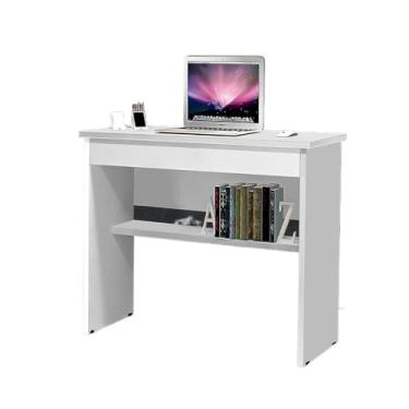 Imagem de Mesa Gamer Escrivaninha Estudo Mesinha Home Oficie 1 Gaveta Notebook PC(Branco)