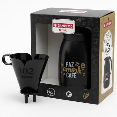 Imagem de Garrafa Térmica Café 700ml Bule Suporte Porta Filtro 102 - SANREMO