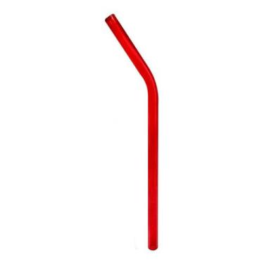 Imagem de Canudo de Vidro Shake 10mm Curvo - CAN.U.DO, Vermelho