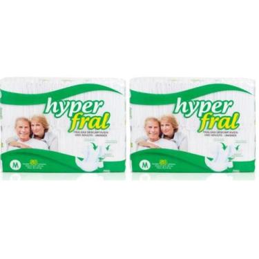 Imagem de Kit Fralda Geriátrica Hyper Fral Tamanho M - 100 UNIDADES