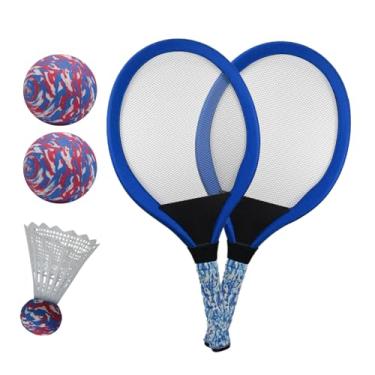 Imagem de Raquete de tênis juvenil | Badminton Badminton Racket Toy Outdoor, 1 par para iniciantes Equipamento interativo adolescente com bola para o jardim de infância da escola primária Playground Playground
