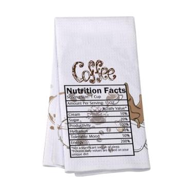 Imagem de VAMSII Presentes para amantes de café para mulheres, toalhas de cozinha com tema de café, presente para bebedouros de barista (USCoffeeTowel)