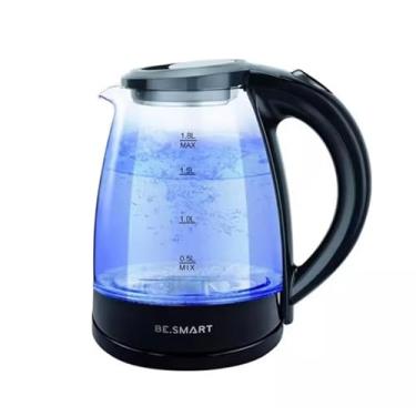 Imagem de ￼Chaleira Jarra Elétrica De 2 Litros Vidro Com Potência De 127V Com Luz Led Azul Prática