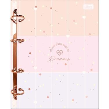 Imagem de Tilibra - Caderno Argolado Cartonado Colegial, Soho, 310301, 17.7x24cm, Rosa Claro, 80 Folhas