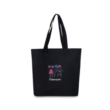 Imagem de Bolsa Feminina Tote Professora dia a dia Estudante pedagogia Educação 