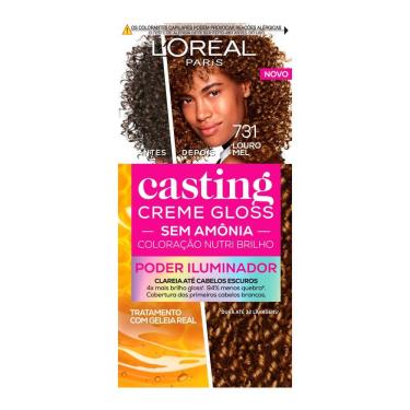 Imagem de Tintura Casting Creme Gloss Sem Amônia L`oréal Paris Poder Iluminador Cor 731 Louro 
