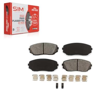 Imagem de Pastilhas de freio a disco semimetálicas dianteiras SIM-1258 para Ford Edge Mazda CX-9 Lincoln MKX CX-7 CX-5