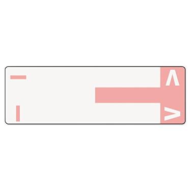 Imagem de Smead AlphaZ NCC etiqueta codificada por cor, I&V, folha de etiquetas, rosa, 100 por pacote (67160)