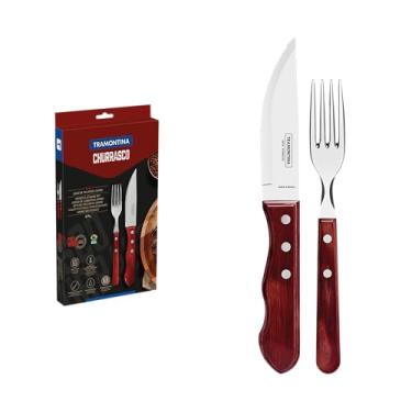 Imagem de Jogo Para Churrasco 4 Peças, Tramontina, 21198708, Vermelho