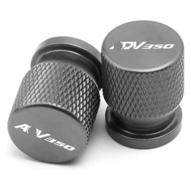 Imagem de Compatível com ADV350 ADV 350 2021 2022 2023 2024 acessórios de alumínio CNC para motocicleta tampas de válvula de pneu de roda tampa de haste de porta de ar (titânio)