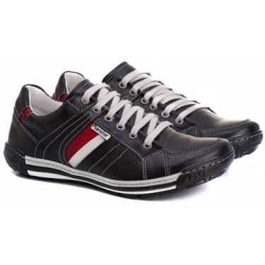 Imagem de Sapatênis Masculino Ranster em Couro Legítimo 100% Bovino Conforto, Es