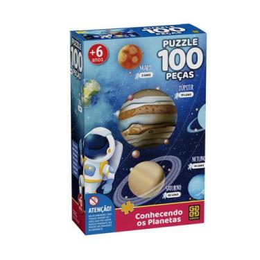 Imagem de Quebra cabeça 100 peças conhecendo os planetas - grow 03931