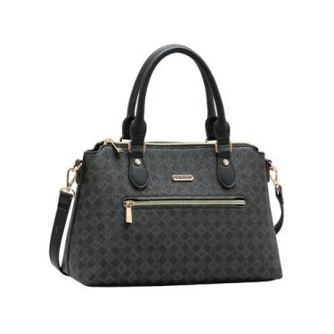 Imagem de Bolsa Feminina Chenson De Mão Transversal Elegante Original, Preto