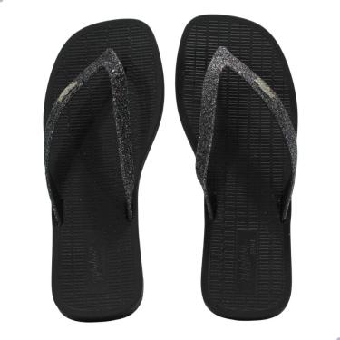 Imagem de Chinelo Melissa Sun Long Beach II Adulto Preto/Prata