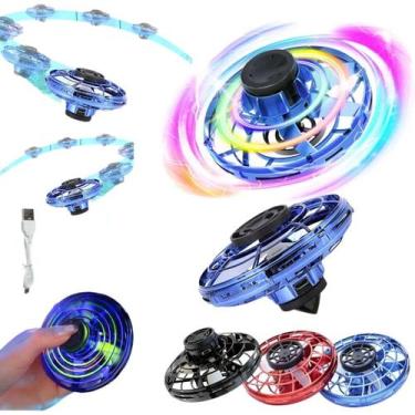 Imagem de Mini spinner luminoso ovni brinquedo voador recarregável - Rick Import