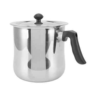 Imagem de aqxreight Pote de Derretimento de Cera de Abelha de Aço Inoxidável Com Tampa Pote à Prova de Calor Versátil para Derreter Cera e Fazer Velas (2,5L)