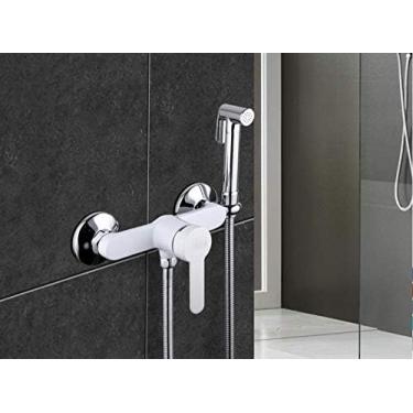 Imagem de MINJING Bidês Latão Banheiro Torneira de Chuveiro Bidê Pulverizador Sanitário Bidê Lavador Misturador Chuveiro Muçulmano Chuveiro Higiênico Torneira Sanitária