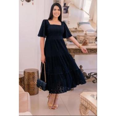 Imagem de Vestido preto  rodado - Fernanda modas 