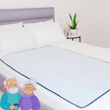 Imagem de Protetor de Colchão Impermeável e Lavável  Absorvente Geriátrico/Infan