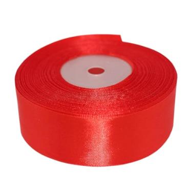 Imagem de Model Worker Fita de cetim de face única sólida de 2,5 cm de largura, 50 metros para detalhes de casamento, projetos de costura, embrulho de presente, enfeites de convites e projetos de artesanato