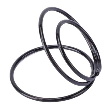 Imagem de HEEPDD Mini Suporte para Cartão de Lugar, 50 Peças, Formato Redondo, Mesa, Número, Foto, Suporte, Ferro, Exibição de Cartão de Nome, para Casamento, chá de bebê, Aniversário (Preto)