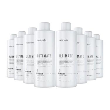Imagem de Kit 4 Escovas Progressivas Madame Lis Ultimate + Shampoo Limpeza Profunda 1 Litro