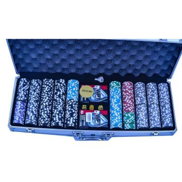 Imagem de Maleta Profissional de Poker - 500 Fichas WPT 13g