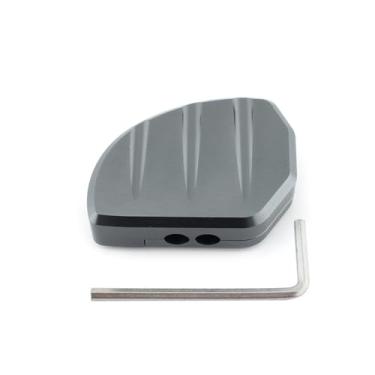 Imagem de FINMOKAL Placa auxiliar de suporte lateral para motocicleta compatível com Honda PCX-160 PCX 160 2025 (titânio)