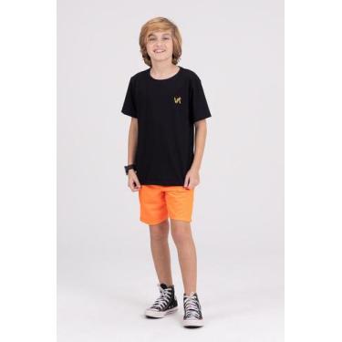 Imagem de Conjunto Infantil Menino Aplique Neon - Vida Costeira Oficial, 4, Pret