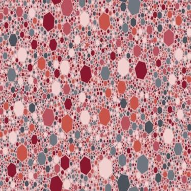 Imagem de Quadro Decorativo Hexagon Terrazzo Mármore Estampa de Pedra Arte de Parede 30x30cm