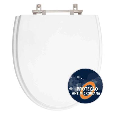 Imagem de Assento Sanitário Poliester Antibacteriano Eros Branco Para Vaso Incepa