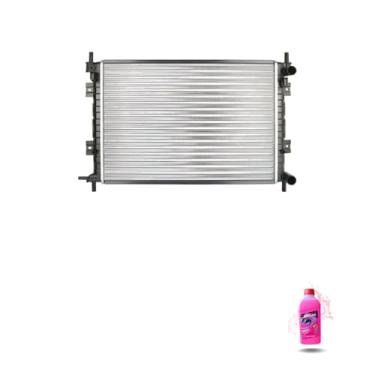 Imagem de Kit Radiador Ford Courier Fiesta 2000-2002 Ka 2009-2011 + Aditivo Visconde RV Extra Rosa