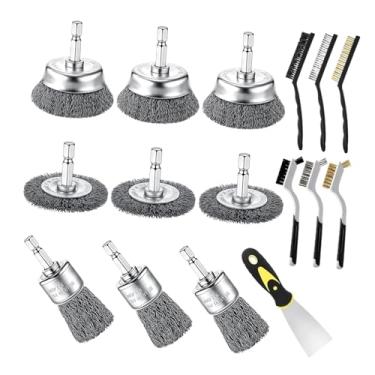 Imagem de IEUDNS Escova de Arame para Furadeira, Acessórios de Limpeza para Barcos, Churrasqueiras E áreas Externas.