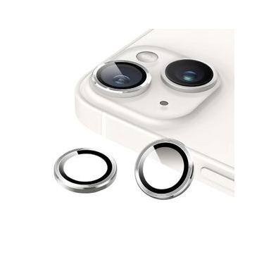 Imagem de Protetor de Lente para iPhone 15 Plus - One Armor - Frame para câmera - Prata - Gshield