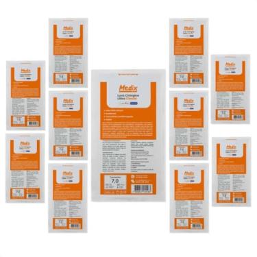 Imagem de Luva Cirúrgica com 10 Unidades Latex Classic Medix tamanho 7