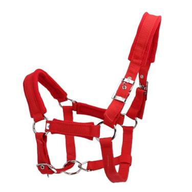 Imagem de Generic Cabrestos de Cavalo Ajustáveis, lã Macia Espessada Acolchoada Com 25 Mm de Largura Cinta de Nylon PP Coleira de Equitação Com Fivelas de Aço Inoxidável Galvanizado