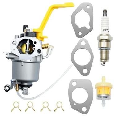 Imagem de Carburador gerador portátil com junta e vela de ignição compatível com Westinghouse WGen5300DFcv 274CC conjunto de carburador de gerador de combustível duplo
