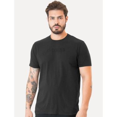 Imagem de Camiseta Guess Masculina Logo Bordado Preta-Masculino