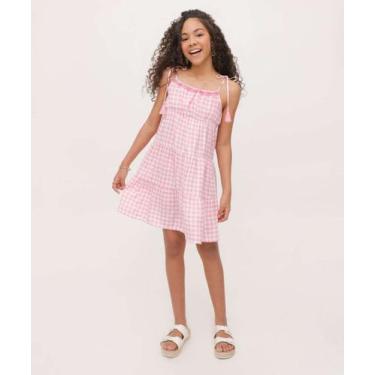 Imagem de Vestido Infantil Listrado Tam 10 a 16-82016 - MARISA, 10, Rosa