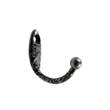 Imagem de Kit c/3 Ganchos Cabideiro Decorado G Metal para Pendurar e Parafusos -