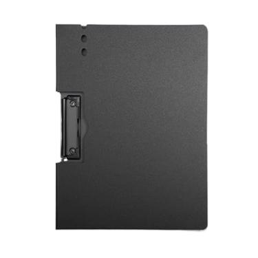 Imagem de Pasta A4 de Cor Tons de Simples, Clamp Único Forte, Organizador de Papéis para Escritório pasta prancheta(kit 2-preto+preto)