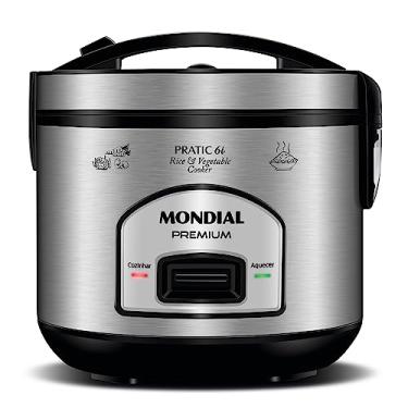 Imagem de MONDIAL Panela Elétrica de Arroz, Preto/Inox, 500W, 220V - PE-43-6X