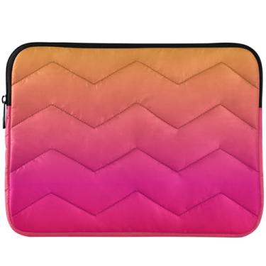 Imagem de Capas para laptop degradê vermelho laranja linda capa para notebook divertida capa universal para laptop de 13 a 14 polegadas