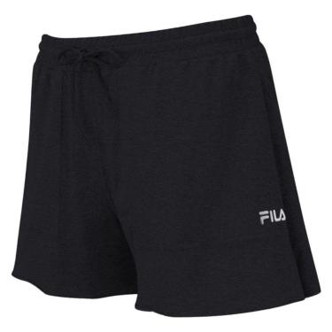 Imagem de Short Fila Comfort Easy Plus Size Feminino - Preto 1XGG-Feminino